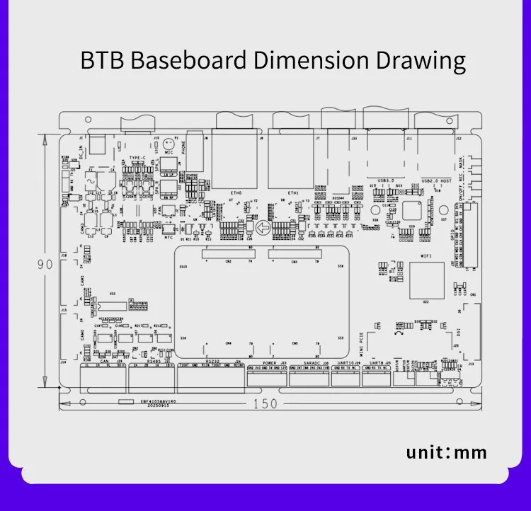 RK3576 BTB SOM Core Board