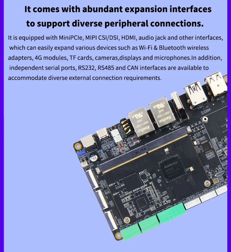 RK3576 Gold Finger SOM core board