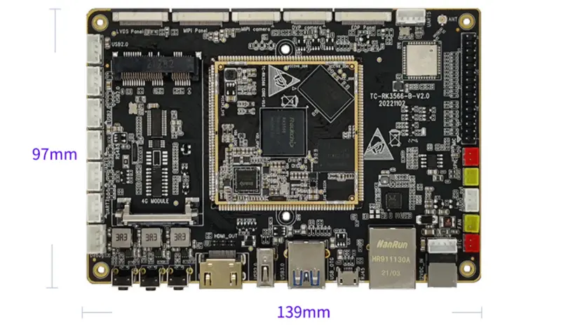 RK3566 Stamp Hole Development Board